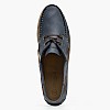 Men Sailing shoes Navigator.Crazyhorse Blue Leather Lumberjack