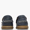 Men Sailing shoes Navigator.Crazyhorse Blue Leather Lumberjack