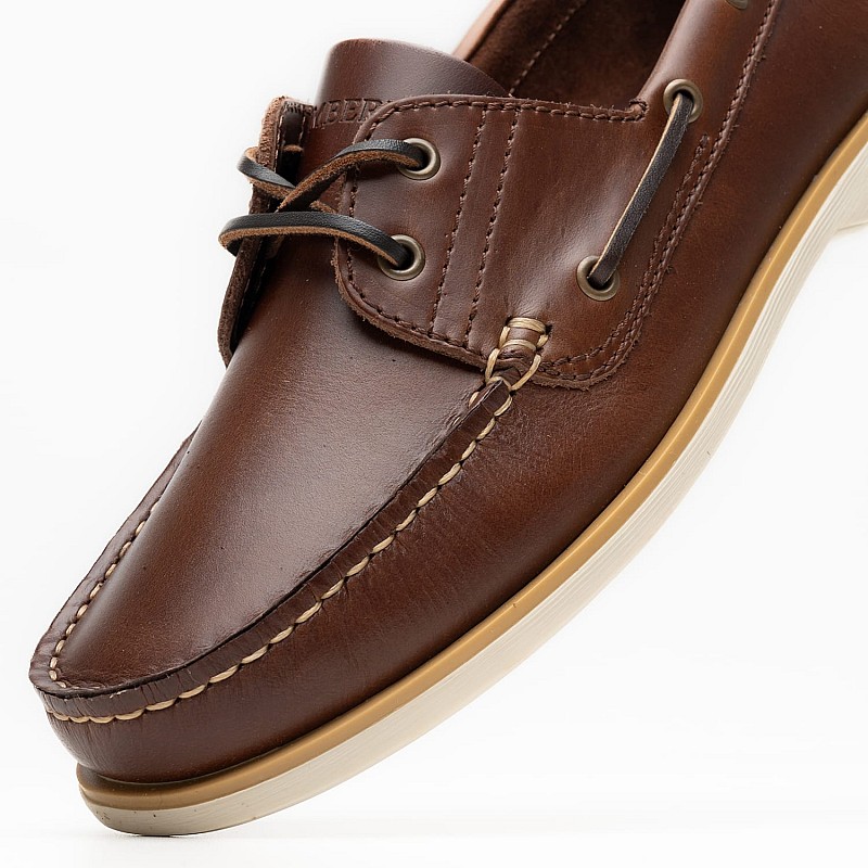 Men Sailing shoes Navigator.Lth Brown Leather Lumberjack