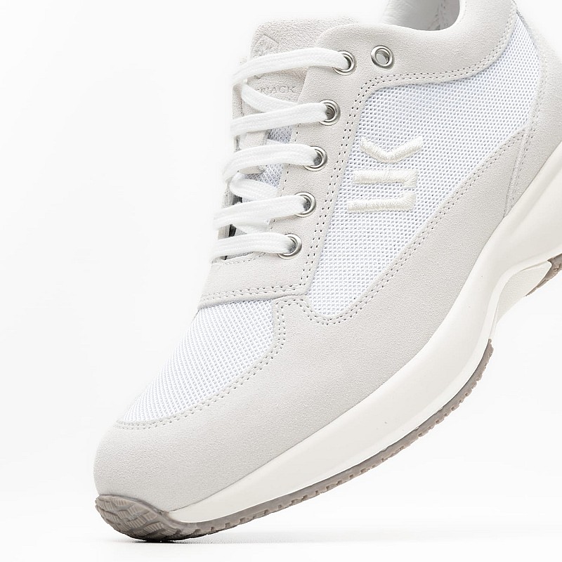Women Casual Shoes Raul.Ν White Leather-Fabric Lumberjack