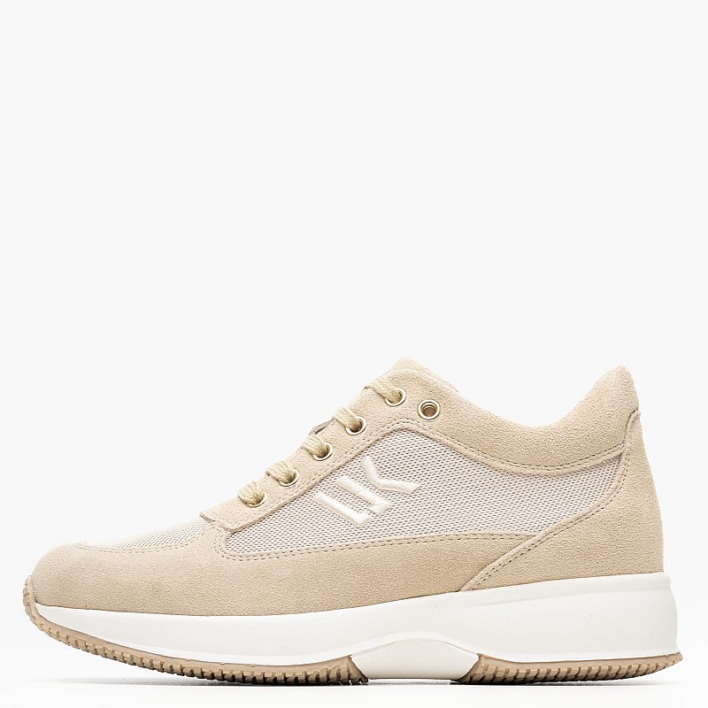 Women Casual Shoes Raul.Ν Beige Leather-Fabric Lumberjack