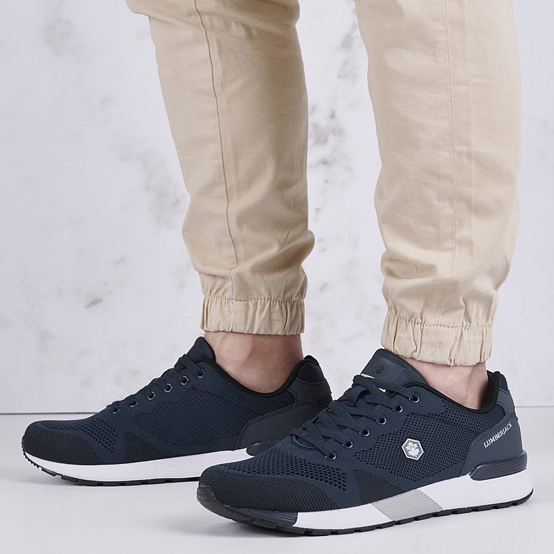 Men Casual Shoes Vendor Blue Fabric Lumberjack