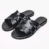 Women Flats 04.035 Black Leather MAKIS KOTRIS Women Flats 04.035 Black Leather MAKIS KOTRIS