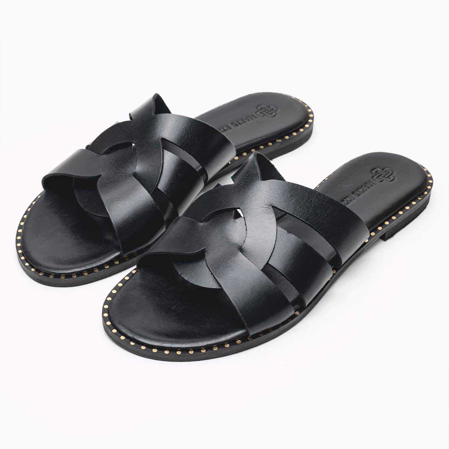 Women Flats 04.035 Black Leather MAKIS KOTRIS Women Flats 04.035 Black Leather MAKIS KOTRIS