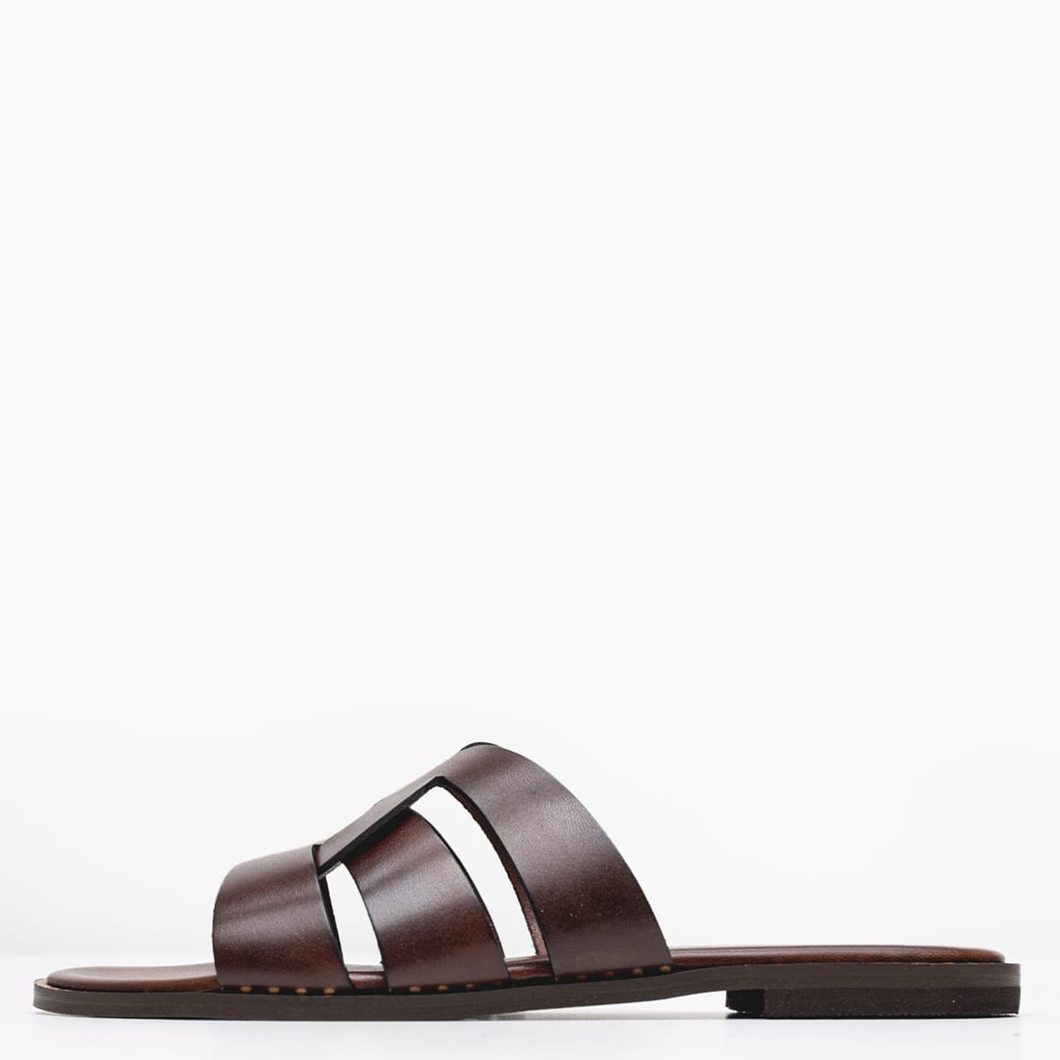 Women Flats 04.035 Brown Leather MAKIS KOTRIS Women Flats 04.035 Brown Leather MAKIS KOTRIS