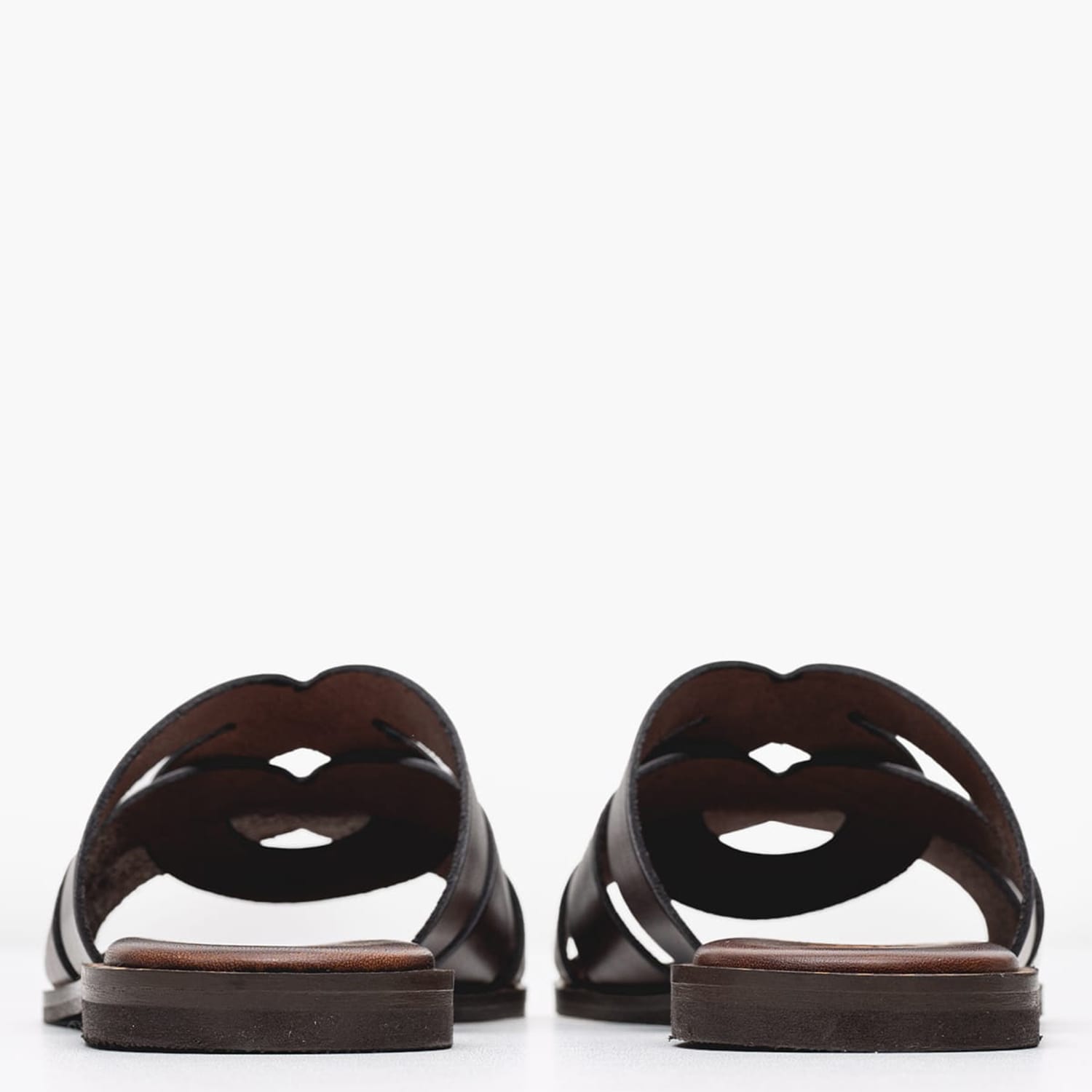 Women Flats 04.035 Brown Leather MAKIS KOTRIS Women Flats 04.035 Brown Leather MAKIS KOTRIS