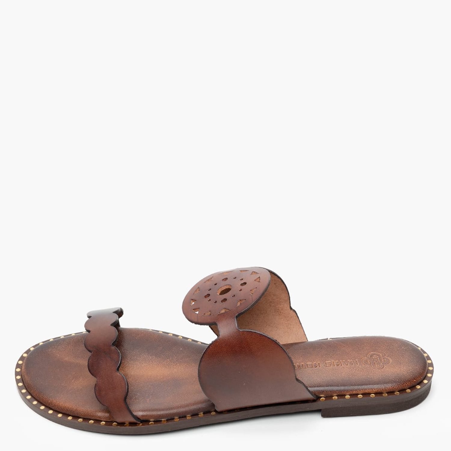 Women Flats 04.050 Brown Leather MAKIS KOTRIS