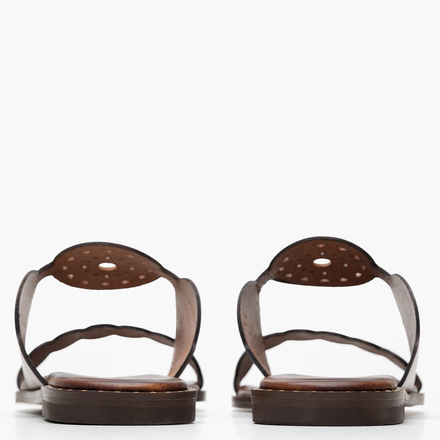 Women Flats 04.050 Brown Leather MAKIS KOTRIS Women Flats 04.050 Brown Leather MAKIS KOTRIS