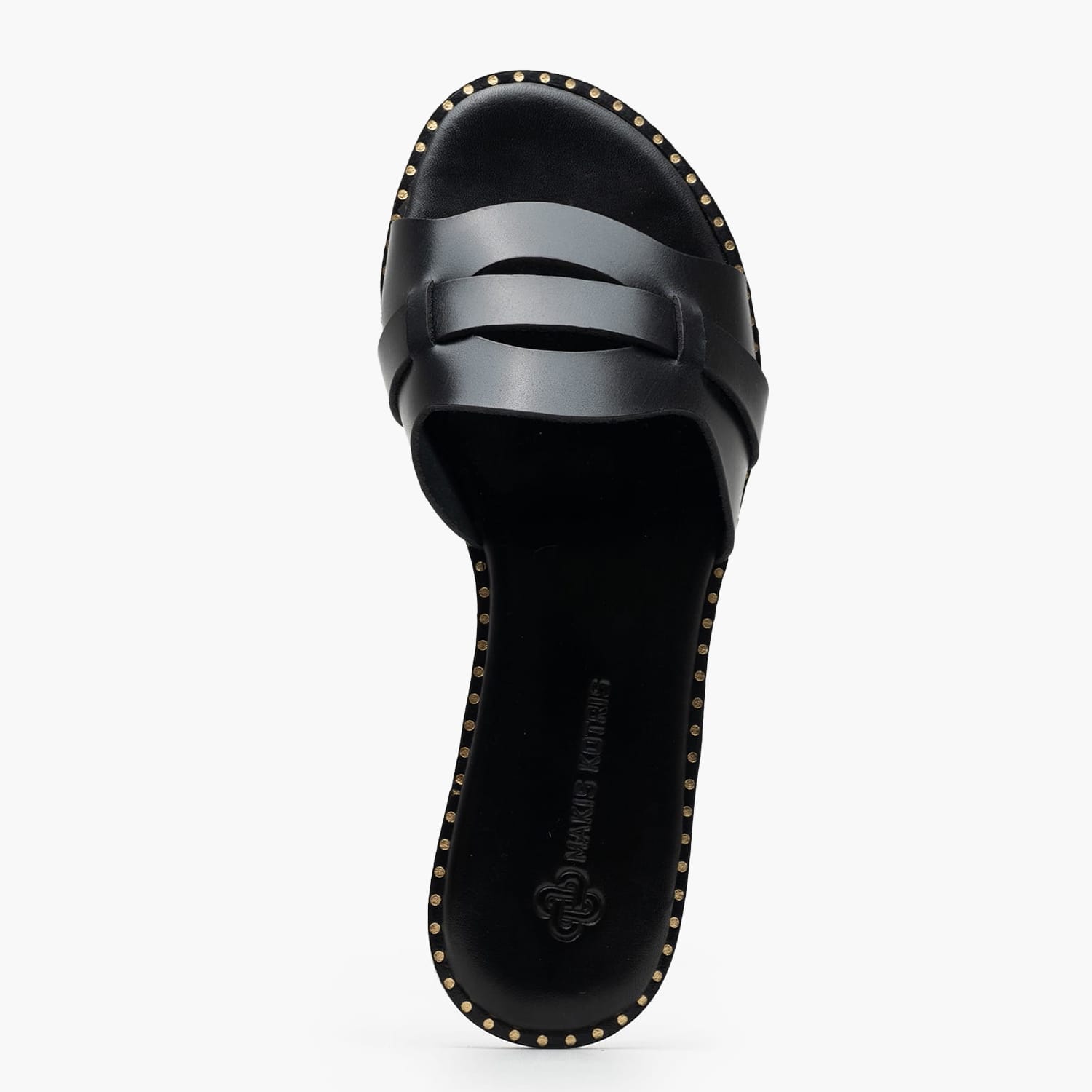 Women Flats 04.057 Black Leather MAKIS KOTRIS Women Flats 04.057 Black Leather MAKIS KOTRIS