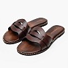 Women Flats 04.057 Brown Leather MAKIS KOTRIS Women Flats 04.057 Brown Leather MAKIS KOTRIS