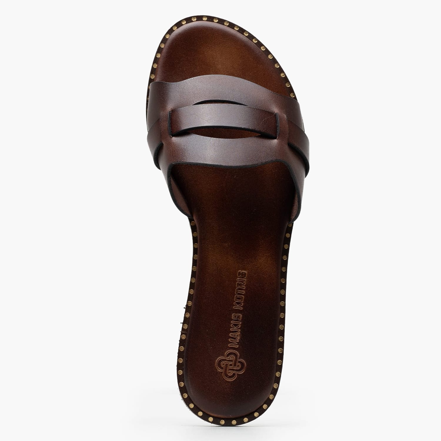Women Flats 04.057 Brown Leather MAKIS KOTRIS Women Flats 04.057 Brown Leather MAKIS KOTRIS