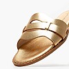 Women Flats 04.057 Gold Leather MAKIS KOTRIS Women Flats 04.057 Gold Leather MAKIS KOTRIS