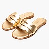 Women Flats 04.057 Gold Leather MAKIS KOTRIS Women Flats 04.057 Gold Leather MAKIS KOTRIS