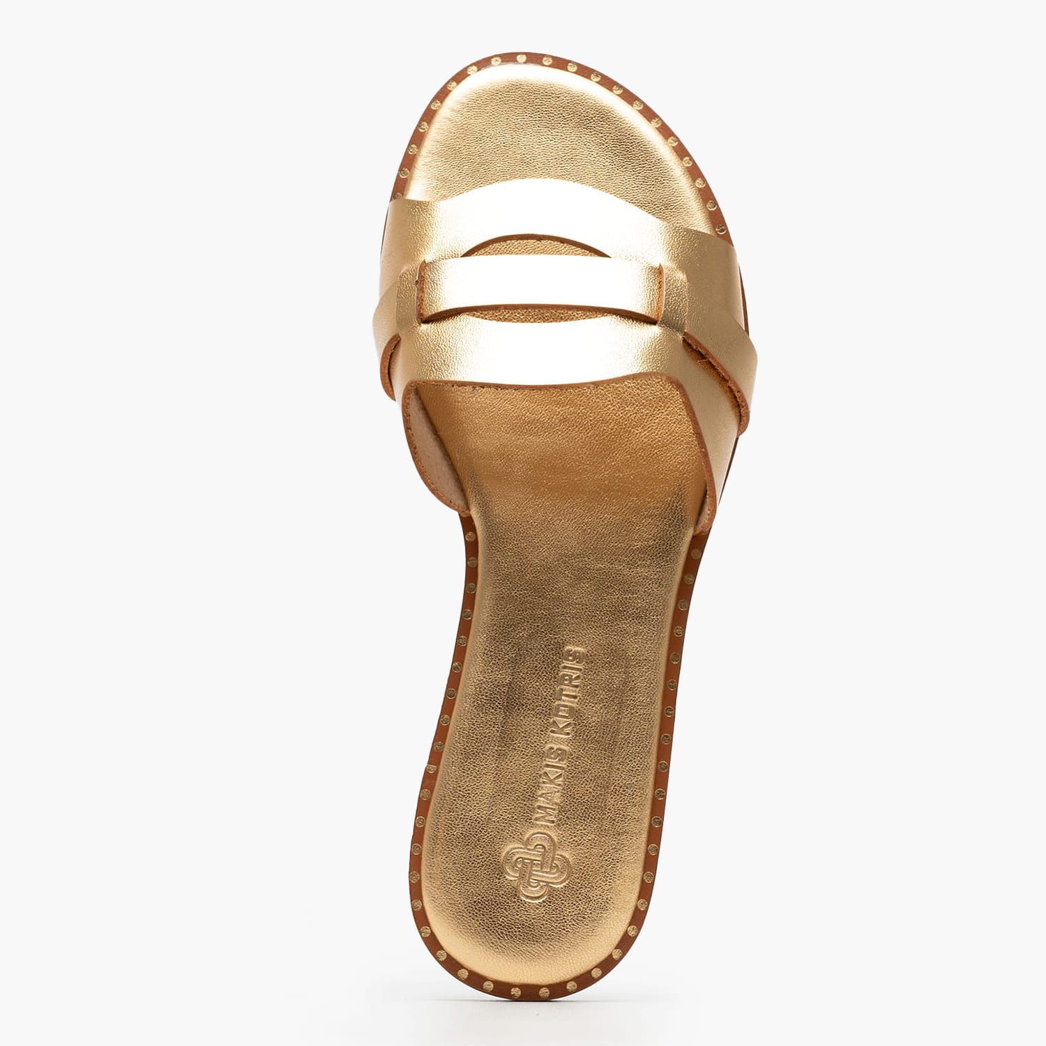 Women Flats 04.057 Gold Leather MAKIS KOTRIS Women Flats 04.057 Gold Leather MAKIS KOTRIS