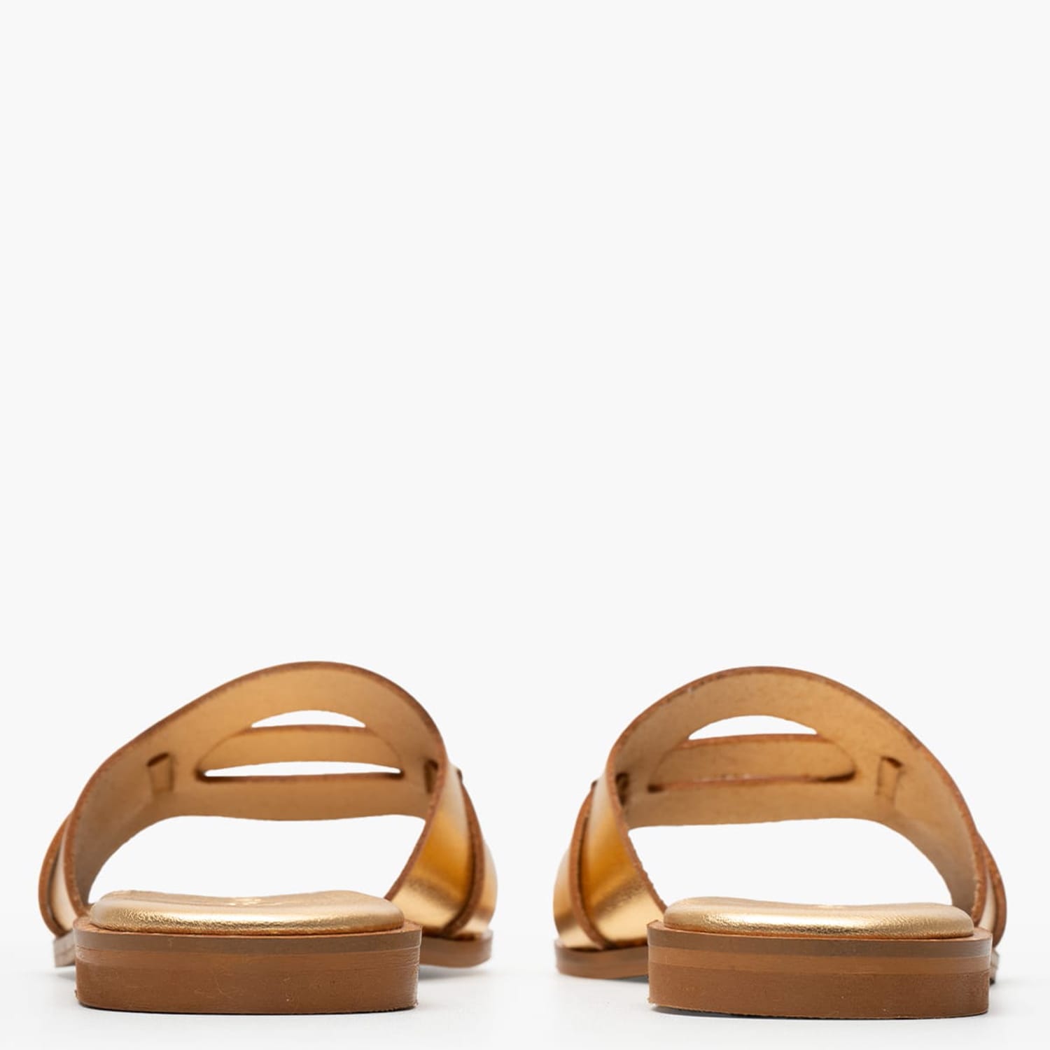 Women Flats 04.057 Gold Leather MAKIS KOTRIS Women Flats 04.057 Gold Leather MAKIS KOTRIS