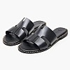 Women Flats 04.555 Black Leather MAKIS KOTRIS Women Flats 04.555 Black Leather MAKIS KOTRIS