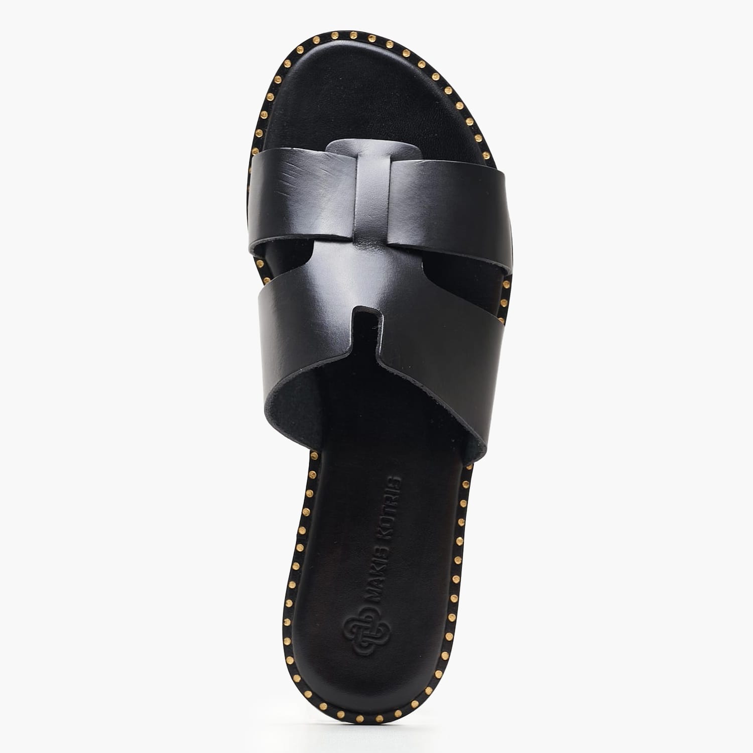 Women Flats 04.555 Black Leather MAKIS KOTRIS Women Flats 04.555 Black Leather MAKIS KOTRIS