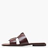 Women Flats 04.555 Brown Leather MAKIS KOTRIS Women Flats 04.555 Brown Leather MAKIS KOTRIS