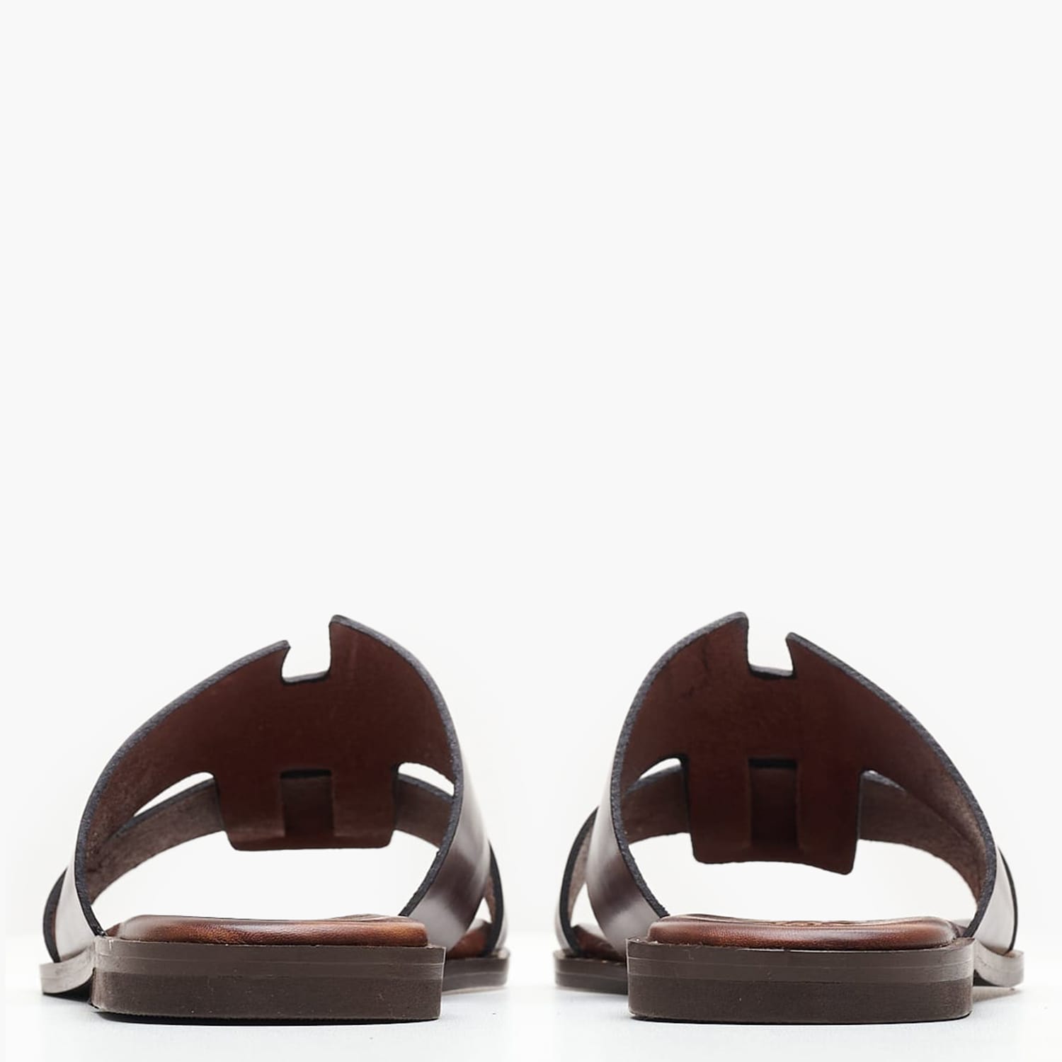 Women Flats 04.555 Brown Leather MAKIS KOTRIS Women Flats 04.555 Brown Leather MAKIS KOTRIS