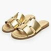 Women Flats 04.555 Gold Leather MAKIS KOTRIS Women Flats 04.555 Gold Leather MAKIS KOTRIS