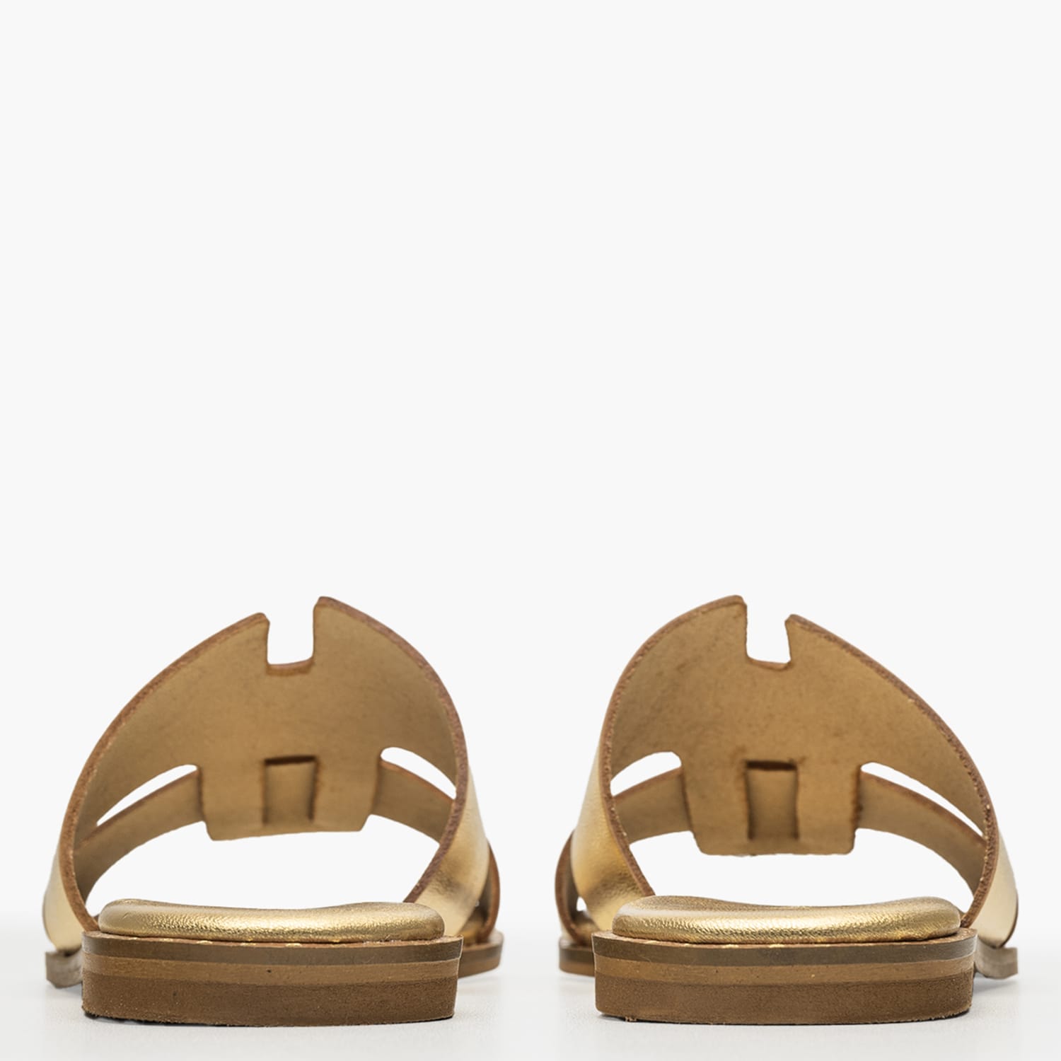 Women Flats 04.555 Gold Leather MAKIS KOTRIS Women Flats 04.555 Gold Leather MAKIS KOTRIS