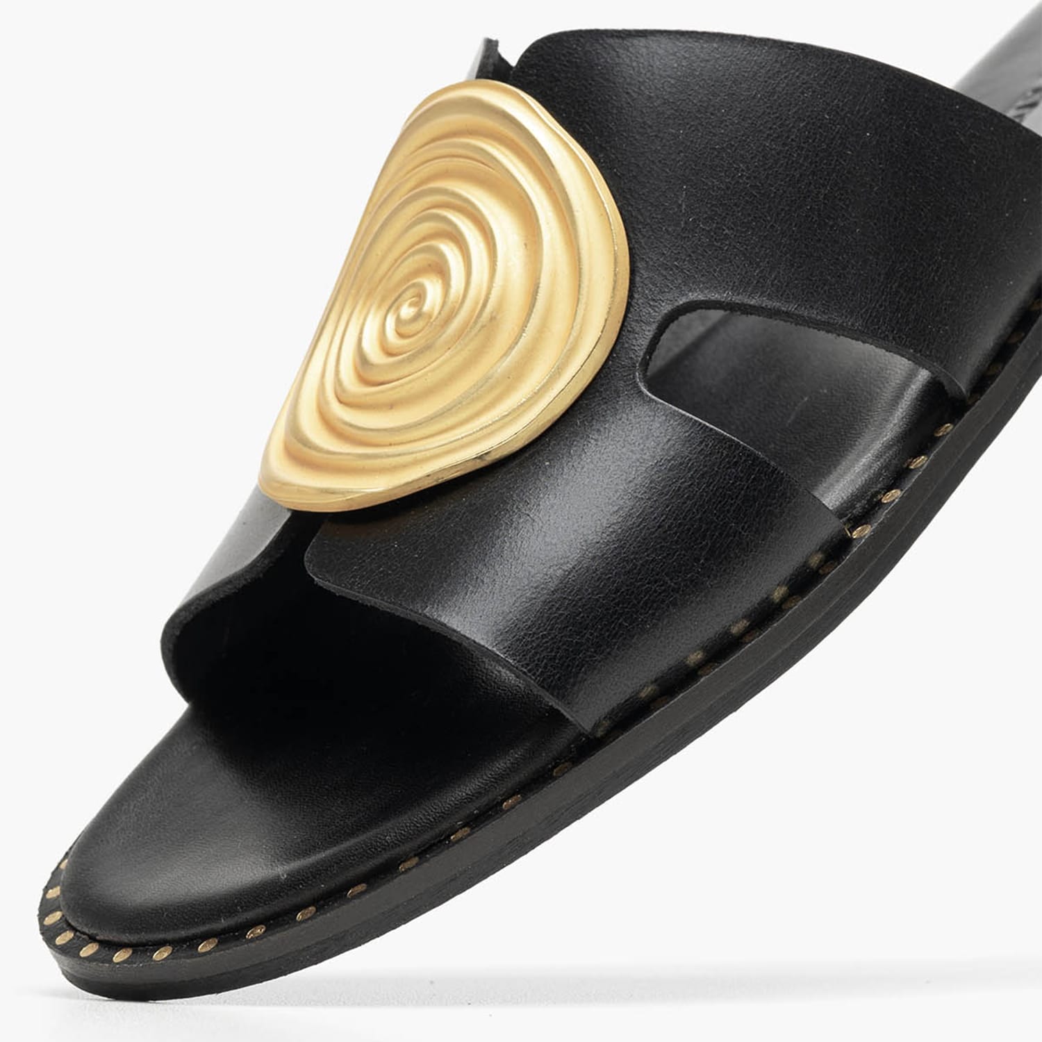 Γυναικεία Flats 04.631 Μαύρο Δέρμα Makis Kotris
