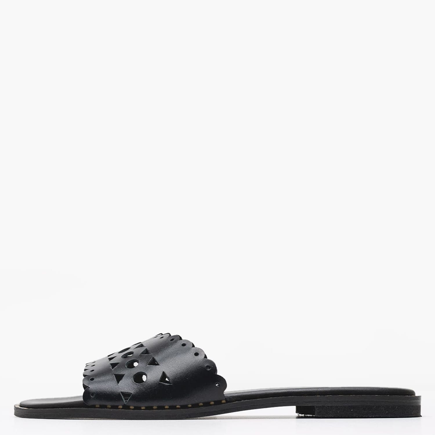 Γυναικεία Flats 04.902X Μαύρο Δέρμα Makis Kotris