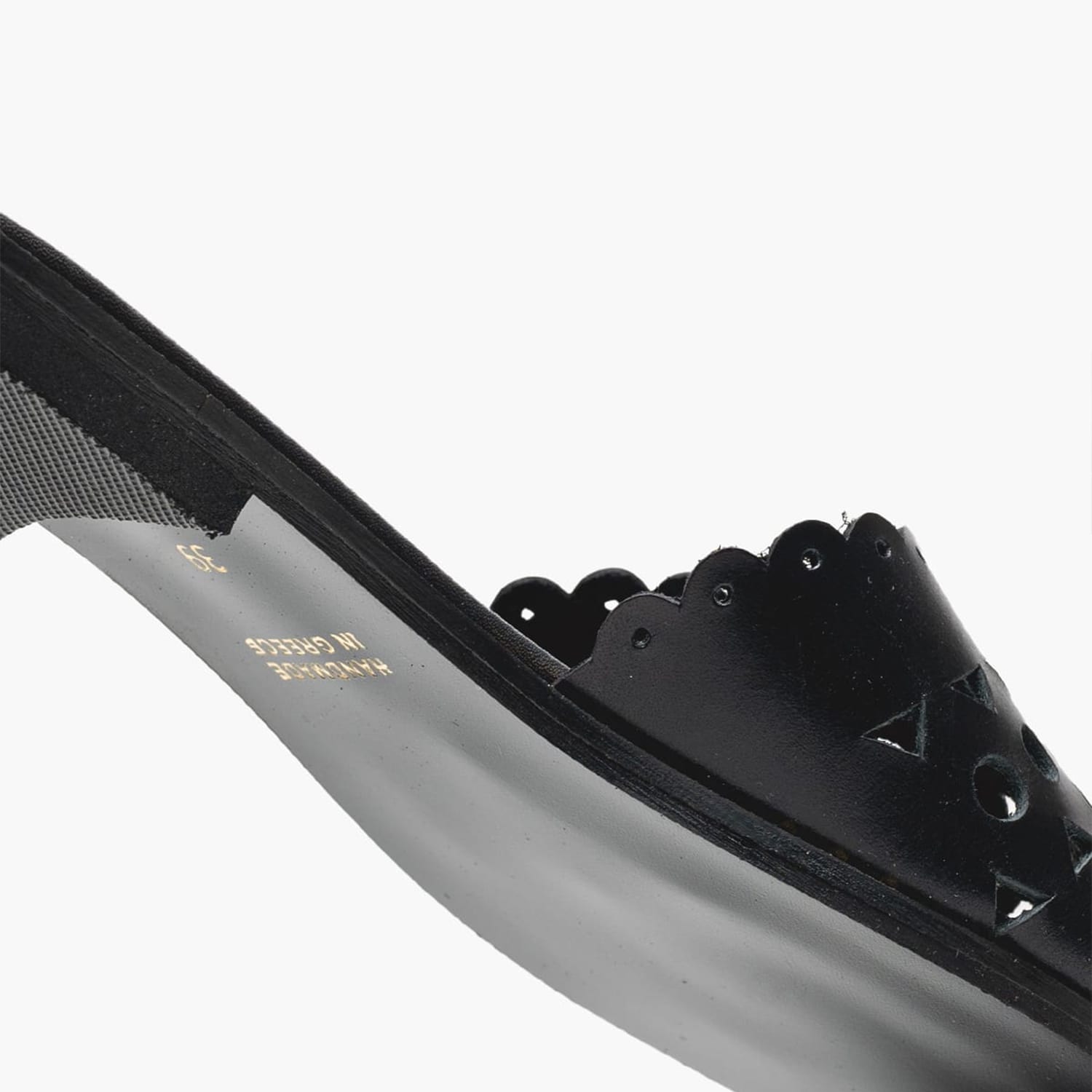 Women Flats 04.902X Black Leather MAKIS KOTRIS