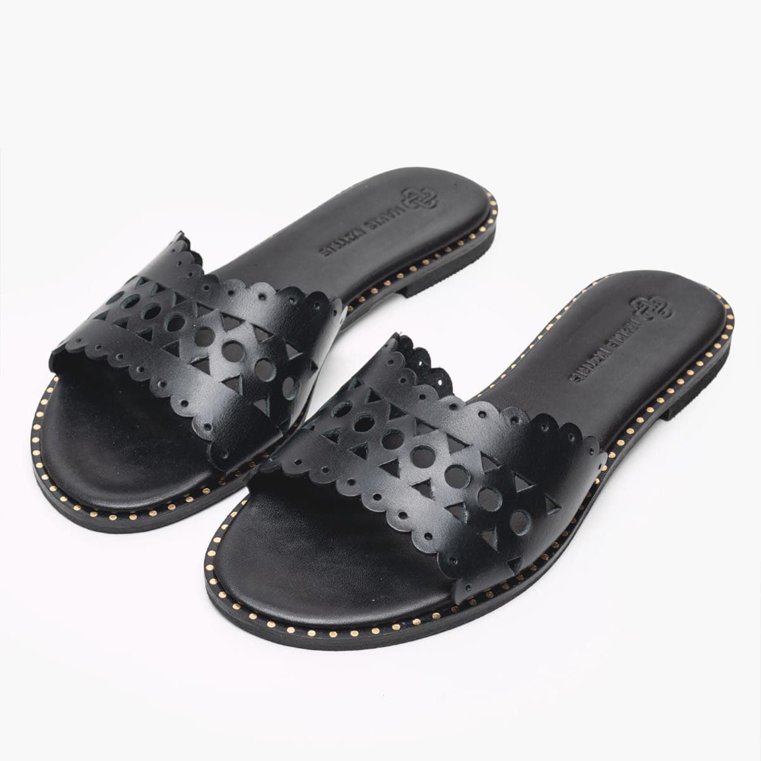 Women Flats 04.902X Black Leather MAKIS KOTRIS