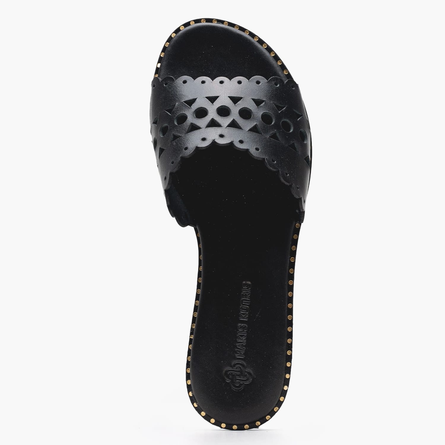 Women Flats 04.902X Black Leather MAKIS KOTRIS