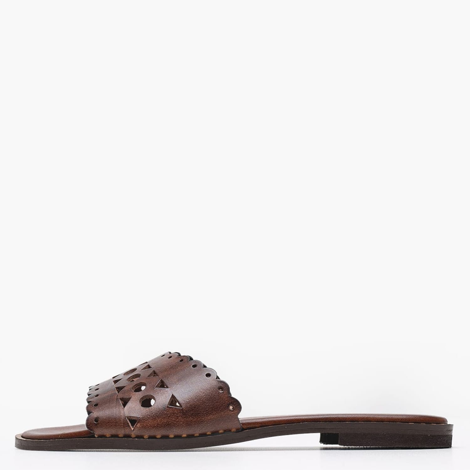 Γυναικεία Flats 04.902X Καφέ Δέρμα Makis Kotris