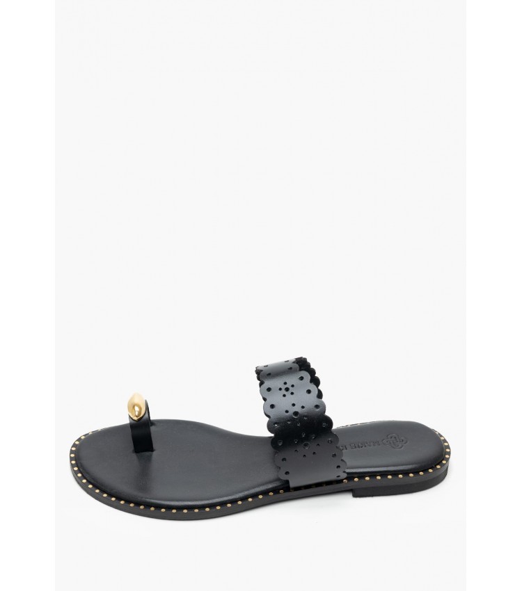 Women Flats 04.904 Black Leather MAKIS KOTRIS Women Flats 04.904 Black Leather MAKIS KOTRIS
