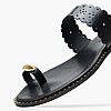 Women Flats 04.904 Black Leather MAKIS KOTRIS Women Flats 04.904 Black Leather MAKIS KOTRIS