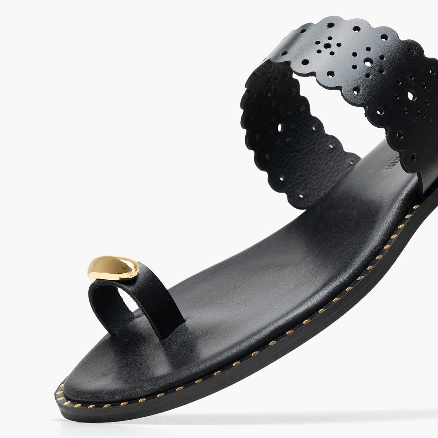 Γυναικεία Flats 04.904 Μαύρο Δέρμα Makis Kotris