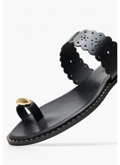 Women Flats 04.904 Black Leather MAKIS KOTRIS