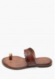 Women Flats 04.904 Brown Leather MAKIS KOTRIS