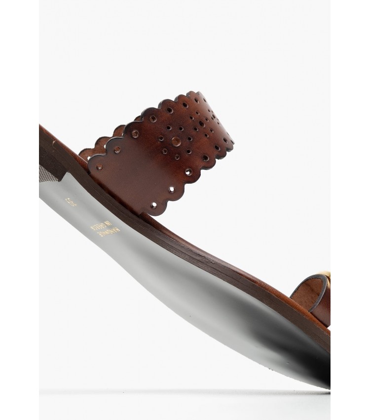 Women Flats 04.904 Brown Leather MAKIS KOTRIS Women Flats 04.904 Brown Leather MAKIS KOTRIS