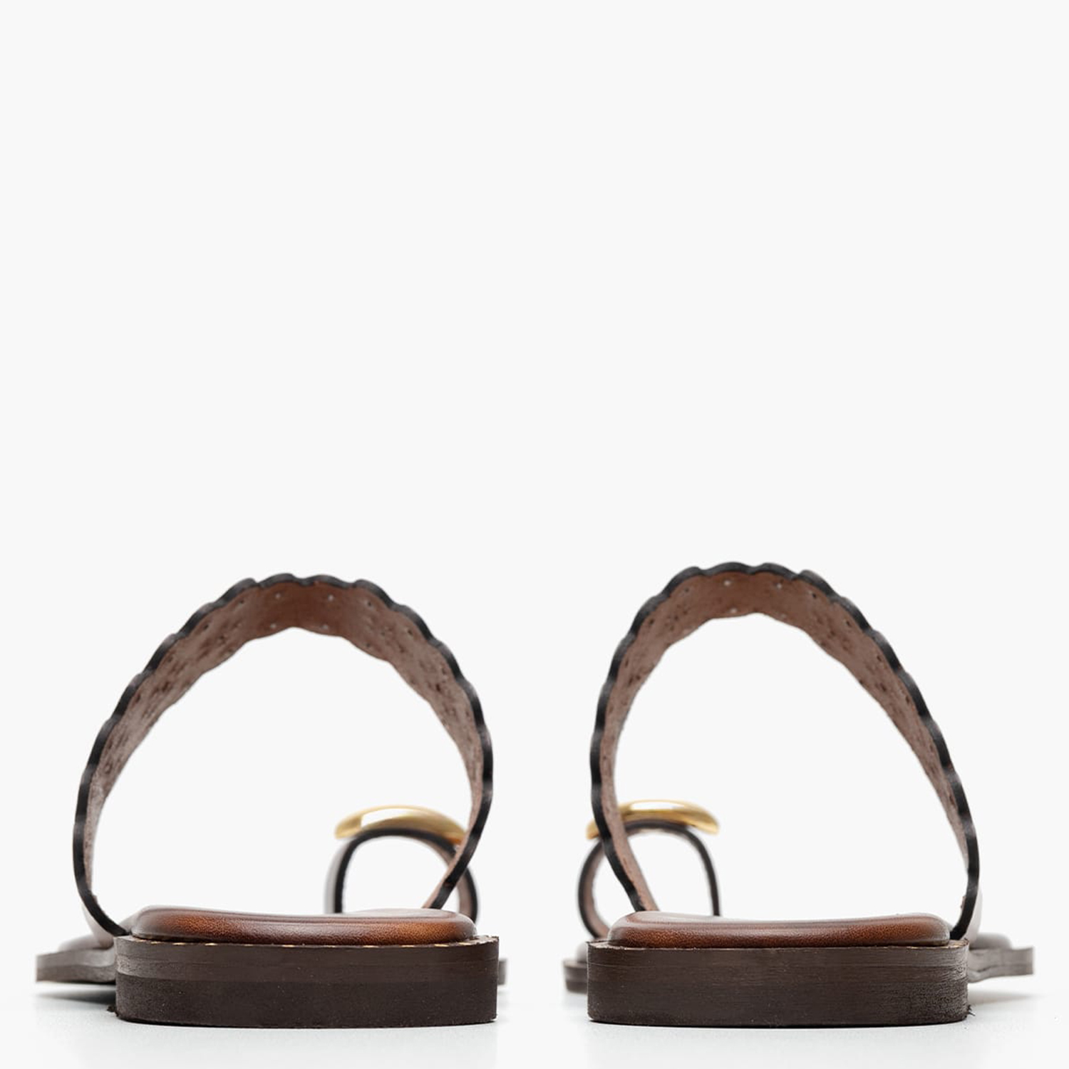 Women Flats 04.904 Brown Leather MAKIS KOTRIS Women Flats 04.904 Brown Leather MAKIS KOTRIS