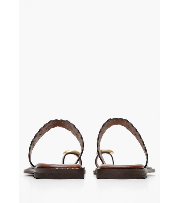 Women Flats 04.904 Brown Leather MAKIS KOTRIS Women Flats 04.904 Brown Leather MAKIS KOTRIS