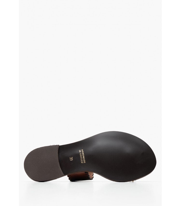 Women Flats 04.904 Brown Leather MAKIS KOTRIS Women Flats 04.904 Brown Leather MAKIS KOTRIS