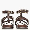 Women Flats 14.735.S Brown Leather MAKIS KOTRIS Women Flats 14.735.S Brown Leather MAKIS KOTRIS