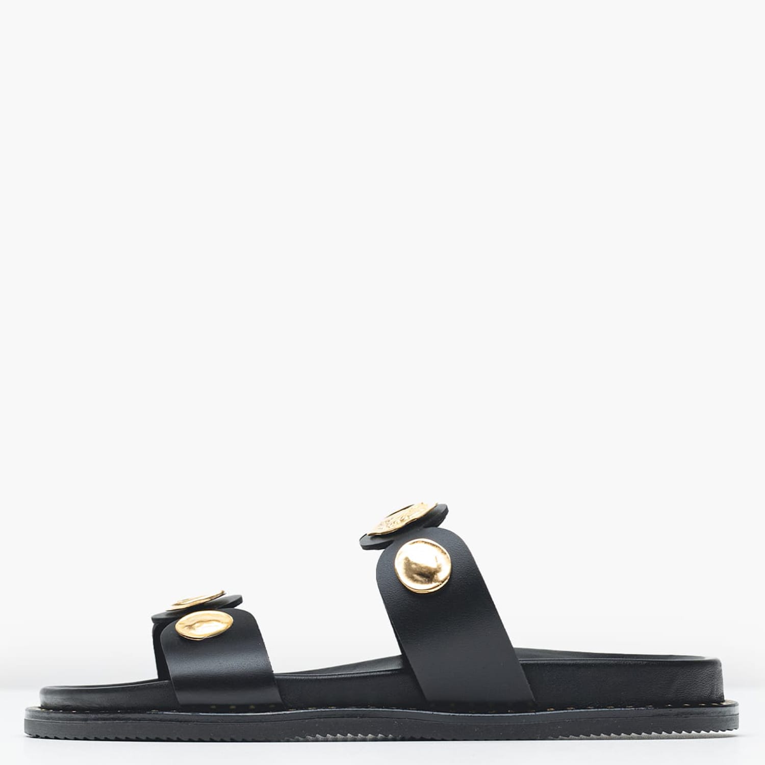 Γυναικεία Flats 14.857 Μαύρο Δέρμα Makis Kotris