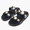 Women Flats 14.857 Black Leather MAKIS KOTRIS Women Flats 14.857 Black Leather MAKIS KOTRIS