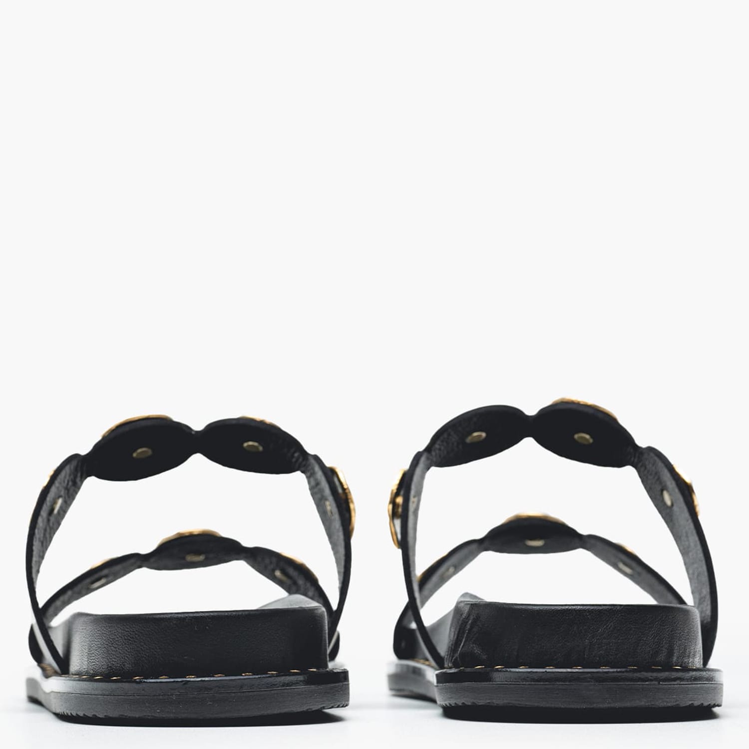 Women Flats 14.857 Black Leather MAKIS KOTRIS Women Flats 14.857 Black Leather MAKIS KOTRIS
