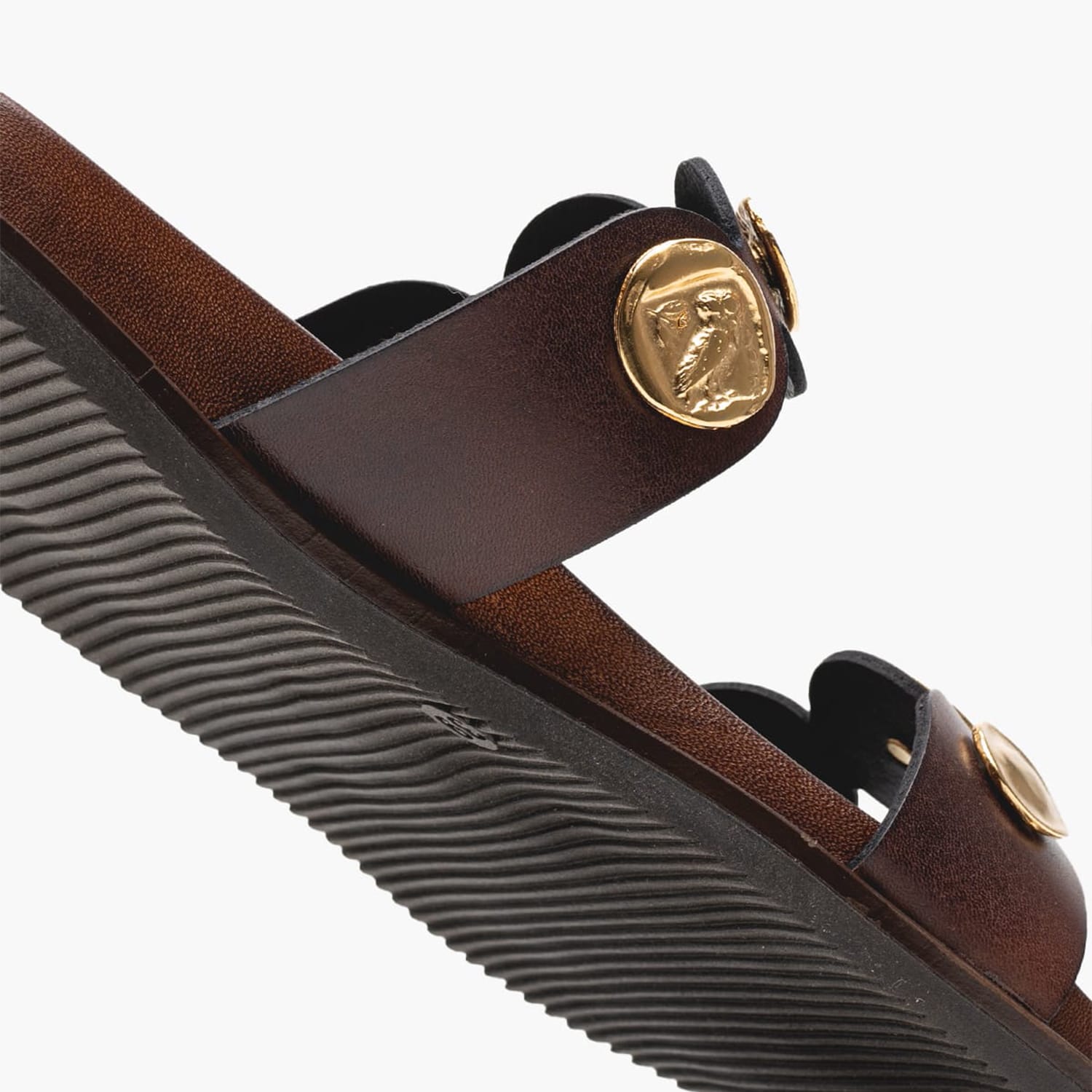 Women Flats 14.857 Brown Leather MAKIS KOTRIS Women Flats 14.857 Brown Leather MAKIS KOTRIS