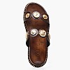 Women Flats 14.857 Brown Leather MAKIS KOTRIS Women Flats 14.857 Brown Leather MAKIS KOTRIS
