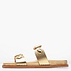Women Flats 14.857 Gold Leather MAKIS KOTRIS Women Flats 14.857 Gold Leather MAKIS KOTRIS