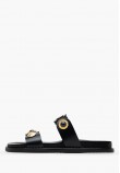Γυναικεία Flats 14.858 Μαύρο Δέρμα Makis Kotris