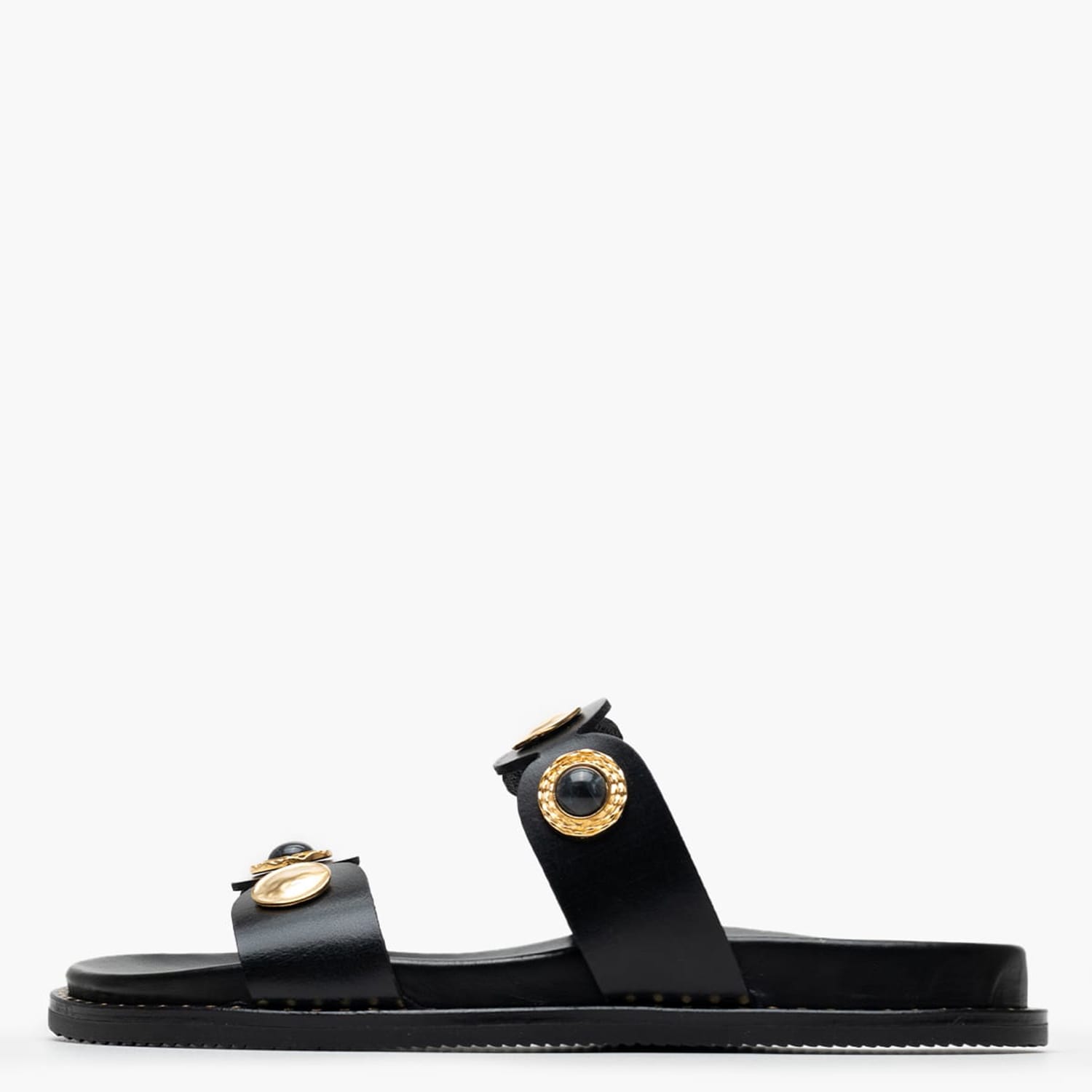 Γυναικεία Flats 14.858 Μαύρο Δέρμα Makis Kotris