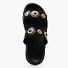 Γυναικεία Flats 14.858 Μαύρο Δέρμα Makis Kotris
